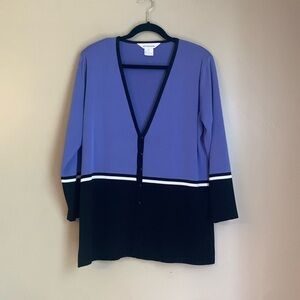 Exclusively Misook Woman Black  Cardigan Vintage Classic size medium